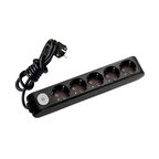 VİKO Multi-Let 5li Anahtarlı Topraklı Çocuk Korumalı 3 Metre Priz (Siyah)