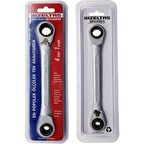 İzeltaş Çoklu Yıldız Cırcır Anahtar Takımı 10x13x17x19  İZELTAŞ