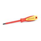 İzeltaş 4145 18 6*100 İzoleli Elektrikçi Yıldız Uçlu Tornavida 1000 Volt 195 mm