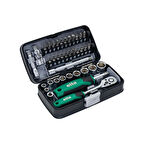 Elta 14000005078 1/4'' Altıköşe Cırcırlı Lokma Anahtar ve Bits Uç Seti 38 Parça