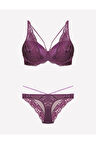 Kadın Mor Destekli Sutyen Takımı
