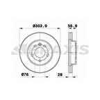 Vag On Fren Aynası Amarok (303x28mm) 10>> - Braxıs Ae0526