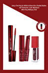 Juicy Tint Ruj & Allık & Glow Kiss Dudak Balmı + 3D Fantastic Lash Maskara + Mini Ruj Makyaj Seti