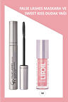 False Lashes Hacim Veren Maskara & Sweet Kiss Meyveli Dudak Parlatıcı Set