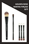 Golden Rose 3'lü Siyah Makyaj Fırçası Seti 