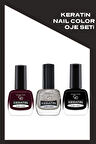 Keratin Naıl Color Oje Seti 3'lü No:93-46-79