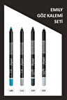 Emily Waterproof Eye Pencil 4'Lü Set No:109-111-114-123