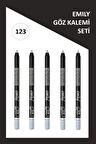 Emily Waterproof Eye Pencil 5'Li Set No:123