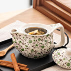 Kosova DEM-132 Isıya Dayanıklı Porselen Demlik Bitki Çayı Demliği 400 ml