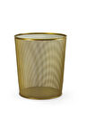 Gold Metal File Çöp Kovası 10 Litre ALTIN SARI