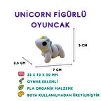 Unicorn Figür - Renkli 3D Dekoratif Oyuncak