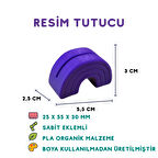 Mor Resimlik - 3D Dekoratif Çerçeve