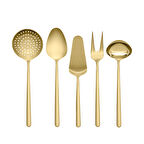 Hisar Bahama 5 Parça Servis Seti Titanyum Gold