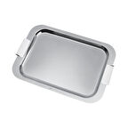 Hisar Roma Kordonlu Çelik Çay ve Kahve Tepsisi