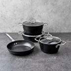 Hisar Lorena 7 Parça Titanyum Tencere Seti