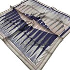 Levidor Mor Desenli Tivil İpek Eşarp 22468-05