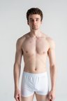 Erkek Çok Renkli 3'lü Likralı Pamuklu Boxer (BEYAZ SİYAH TILSIM)