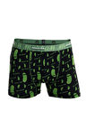 Desenli Likralı Pamuklu 'mr. Pickle' Baskılı Erkek Boxer