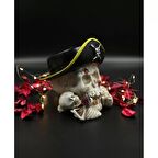 Dekoratif Polyester Kuru Kafa ve Yavru İskelet Küllük