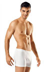 6 Lı Erkek Elastan (likralı) Boxer Beyaz Renk Abani Classic