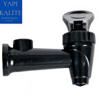 Semaver Çaydanlık Musluğu Içten Dişli Siyah Seviye Gösterge Çıkışlı