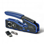 electroon Cat5/Cat6/CAT7 RJ45 EZ-RJ45 Sıkma Pensesi - Yedek Bıçaklı