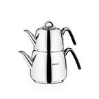 Korkmaz Vertex Siyah Çaydanlık Takımı