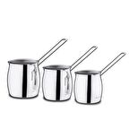 Korkmaz A1217 Tombik Paslanmaz Çelik 3'lü Cezve Seti