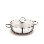 Korkmaz A1833 Perla 22 cm Çelik Basık Tencere