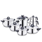 KORKMAZ A1756-3 BELLA FÜME 14 PARÇA HİPER SET 