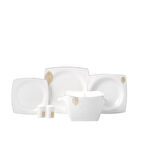 Korkmaz Bone Selection Yaprak 60 Parça 12 Kişilik Yemek Takımı