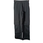 Kız Çocuk Siyah Kargo Cepli Pantolon – %100 Pamuk, Lastikli Bel, Rahat Kalıp