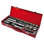 Ceta Form C20-23MH4 23 Parça 1/2” 6 Köşe Lokma Takımı