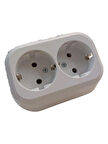 Makel Sıva Altı İkili Ankastre Priz 