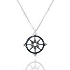 925 Ayar Gümüş Pusula Kolye