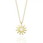 925 Ayar Gümüş Opal Taşlı Güneş Kolye