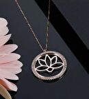 925 Ayar Gümüş Lotus Çiçeği Kolye