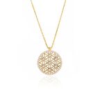 925 Ayar Gümüş Yaşam Çiçeği Kolye