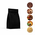 Parlak Siyah Flat Bottom Kilitsiz Torba 14x38+4 Cm 1000 Gr 1000 Adet