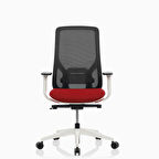 Bürosit Eman Plastik File Arkalık Beyaz Gövde Çalışma Koltuğu (Kumaş)