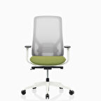 Bürosit Eman Plastik File Arkalık Beyaz Gövde Çalışma Koltuğu (Kumaş)