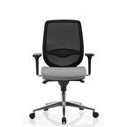 Bürosit Rhyme Alüminyum Ayarlı Kolçaklı Çalışma Koltuğu (Kumaş)