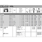 Opel Piston Segman { 1mm Farklı } Astra Meriva Vectra Zafıra Y16xe Z16xe - Yenmak 31-04215-100