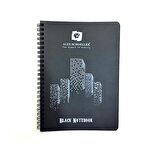Black Notebook Siyah Defter Spiralli 120g 60 Yaprak A5