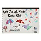 Çok Amaçlı Renkli Resim Blok 35x50cm 120g 25 Yaprak