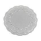 2500 Adet Tek Kullanımlık Beyaz Desenli Kağıt Bardak Altlığı 80 mm