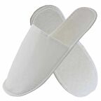 600 Çift Kaymaz Taban Lüks Elyaf  Alt Sünger Takviyeli Beyaz  Otel Terliği Tek Kullanımlık Kullan