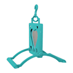 Kalp Şekilli Aynalı Kuş Salıncağı 10 cm Açık Mavi