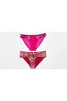 2 ADET 1 PAKET Pembe -Kırmızı Bikini Altı