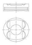 Mercedes Piston + Segman Std. (m112, M113, 89.90mm) W202 97>00 W203 02>07 W210 97>02 W211 02>08 W220 98>05 - Mahle 0011400
